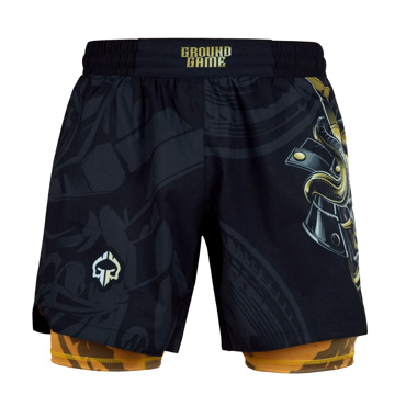 GROUNDGAME oni hybrid FIGHTSHORTS - BLACK